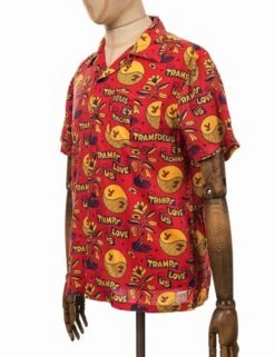 Deus Ex Machina Love Tramp Shirt - Red Molten -Fatbuddha Store love tramp shirt red molten p26232 91619 medium