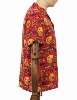 Deus Ex Machina Love Tramp Shirt - Red Molten -Fatbuddha Store love tramp shirt red molten p26232 91620 medium