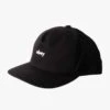 Obey Clothing Black with White Logo – Lowercase Wordmark Snapback Flat Bill Hat