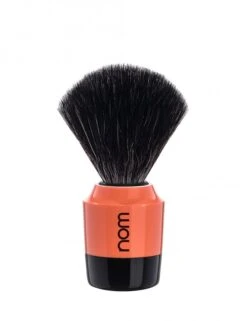 Marten Black Fibre Shaving Brush - Coral/Black