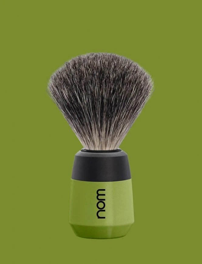 Max Badger Shaving Brush - Olive 4 Max Badger Shaving Brush - Olive - Image 2
