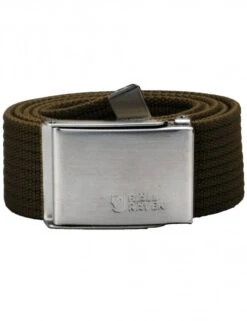 Fjallraven Merano Belt Dark Olive – Durable Acrylic Canvas Webbing Belt
