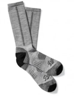 Danner 75008 Merino Lightweight Hiking Crew Socks - Grey / Charcoal