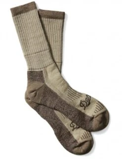Danner Merino Midweight Hunting 75002 Crew Socks – Brown Heather Performance Wool Blend