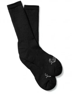 Danner Merino Midweight Uniform 75012 Crew Socks - Black Performance Wool Blend