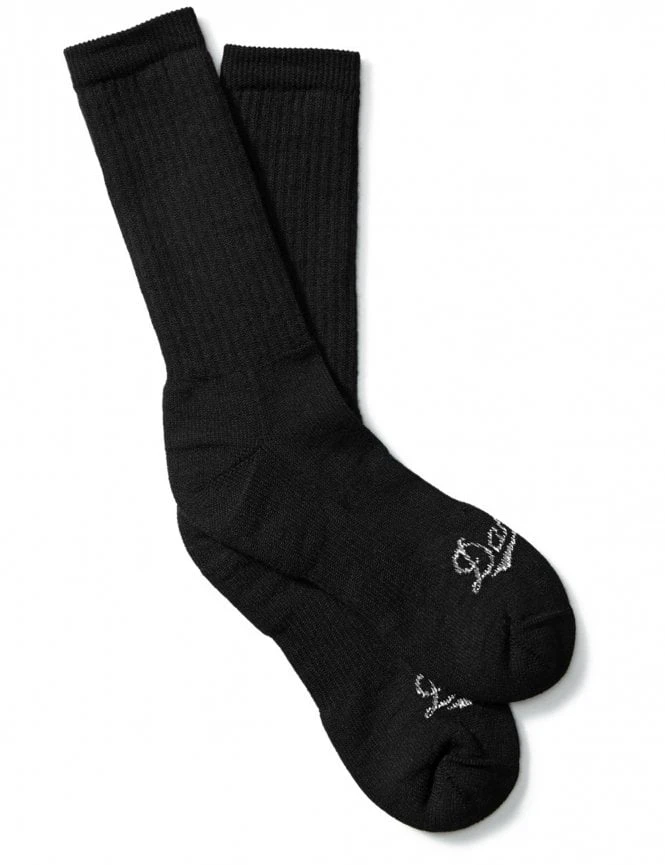 Danner Merino Midweight Uniform 75012 Crew Socks - Black Performance Wool Blend 3 Danner Merino Midweight Uniform 75012 Crew Socks - Black Performance Wool Blend