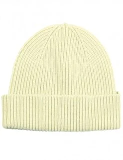 Colorful Standard Merino Wool Beanie Hat - Soft Yellow