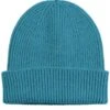 Colorful Standard Teal Blue Recycled Merino Wool – Ribbed Cuffed Beanie Hat