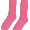 Colorful Standard Bubblegum Pink Merino Wool Blend Ribbed Crew Socks -Fatbuddha Store merino wool blend socks bubblegum pink p35414 122577 medium