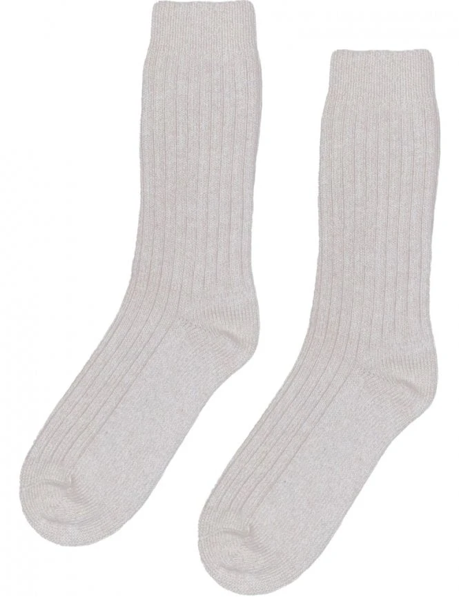 Colorful Standard Grey Heather Recycled Merino Wool Blend Socks - Heavyweight Ribbed Crew 3 Colorful Standard Grey Heather Recycled Merino Wool Blend Socks - Heavyweight Ribbed Crew