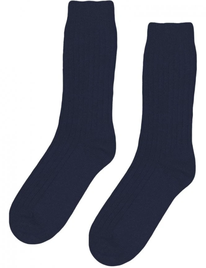 Colorful Standard Navy Blue Recycled Merino Wool Blend Bulky Above-the-Ankle Socks 3 Colorful Standard Navy Blue Recycled Merino Wool Blend Bulky Above-the-Ankle Socks