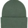 Colorful Standard Emerald Green Merino Wool Chunky Beanie - Double Fold Knit Hat