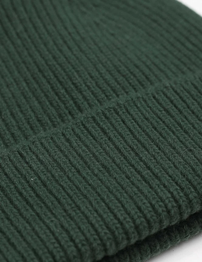 Colorful Standard Emerald Green Merino Wool Chunky Beanie - Double Fold Knit Hat 4 Colorful Standard Emerald Green Merino Wool Chunky Beanie - Double Fold Knit Hat - Image 2