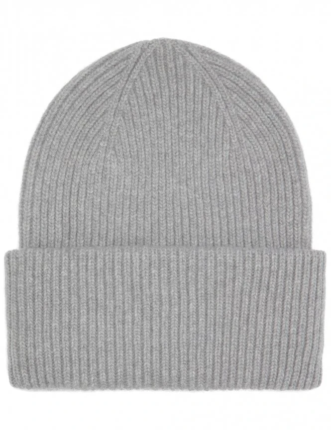 Colorful Standard Grey Heather Merino Wool – Double Fold Chunky Beanie Hat 3 Colorful Standard Grey Heather Merino Wool – Double Fold Chunky Beanie Hat