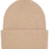 Colorful Standard Honey Beige Extra Fine Merino Wool Chunky Double Fold Beanie