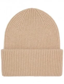Colorful Standard Honey Beige Extra Fine Merino Wool Chunky Double Fold Beanie