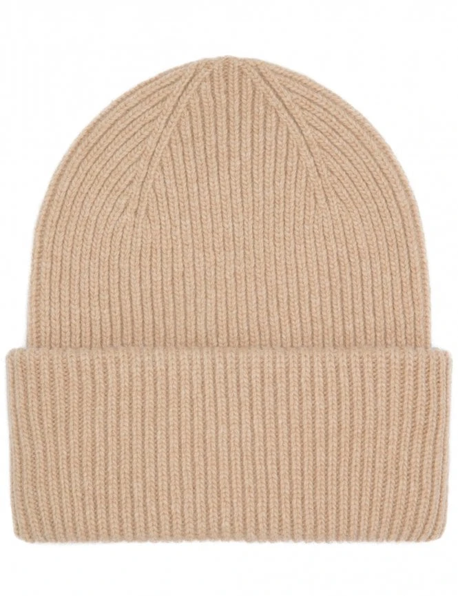 Colorful Standard Honey Beige Extra Fine Merino Wool Chunky Double Fold Beanie 3 Colorful Standard Honey Beige Extra Fine Merino Wool Chunky Double Fold Beanie