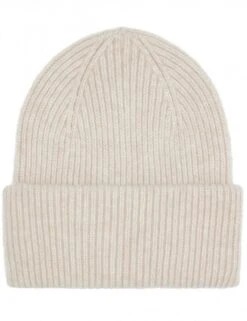 Colorful Standard Ivory White Merino Wool – Chunky Double Fold Knit Beanie