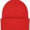 Colorful Standard Scarlet Red Merino Wool Chunky Beanie Hat - Premium Italian Knit