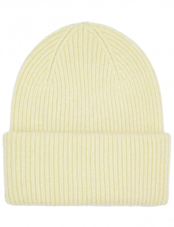 Colorful Standard Soft Yellow Merino Wool Chunky Beanie – Italian Extra Fine Double Fold Hat 3 Colorful Standard Soft Yellow Merino Wool Chunky Beanie – Italian Extra Fine Double Fold Hat