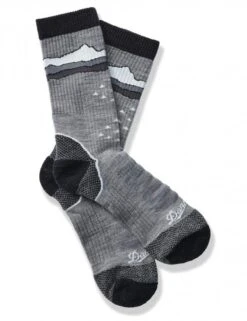 Danner Midweight Merino Trail 2650 Grey Crew Socks – Performance Breathable Hiking Socks
