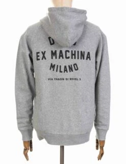 Deus Ex Machina Milano Address Hooded Sweat - Grey Heather