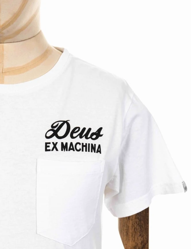 Deus Ex Machina Milano Address Pocket Tee - White 4 Deus Ex Machina Milano Address Pocket Tee - White - Image 2
