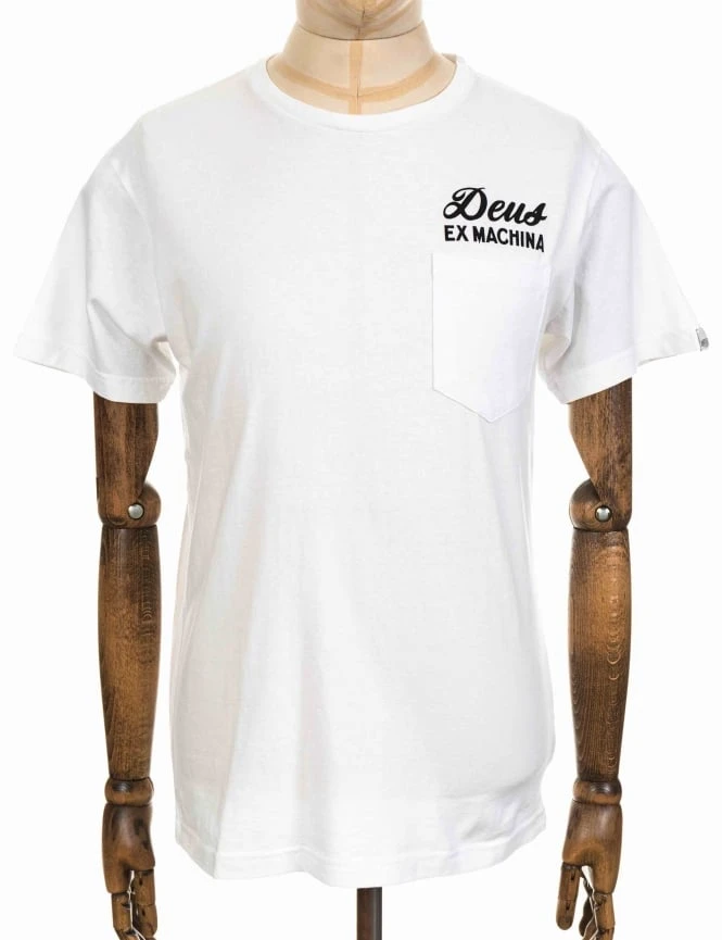 Deus Ex Machina Milano Address Pocket Tee - White 5 Deus Ex Machina Milano Address Pocket Tee - White - Image 3