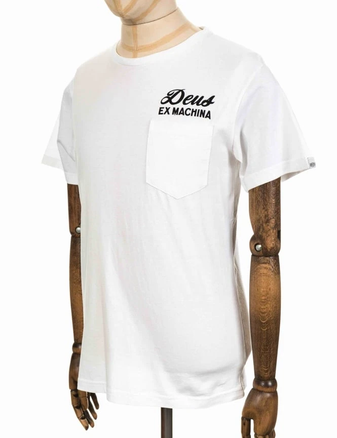 Deus Ex Machina Milano Address Pocket Tee - White 6 Deus Ex Machina Milano Address Pocket Tee - White - Image 4