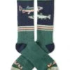 KAVU Moonwalk Sock Go Fish – Mid-Crew Jacquard Pattern Outdoor Socks -Fatbuddha Store moonwalk sock go fish p33313 113907 medium