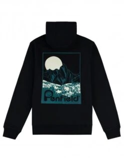 Penfield Mountain Back Graphic Hooded Sweat - Black