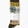 Anonymous Ism Moss Multi-Pattern Jacquard Premium Cotton Crew Socks -Fatbuddha Store multi pattern jacquard crew socks moss p30175 103206 medium