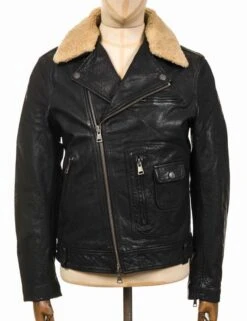 Deus Ex Machina Nail Leather Jacket - Black