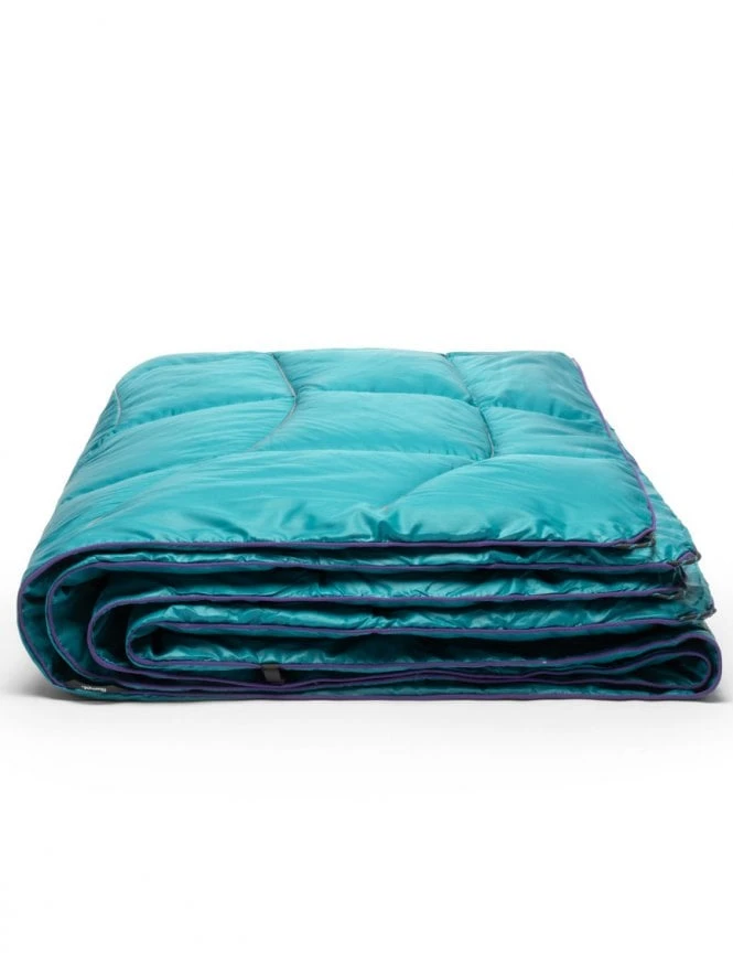 Rumpl Nanoloft Puffy Blanket - Harbour Blue 4 Rumpl Nanoloft Puffy Blanket - Harbour Blue - Image 2