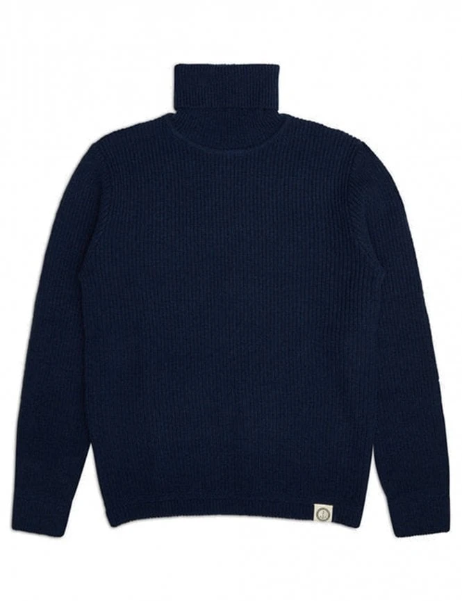Deus Ex Machina Naval Roll Neck - Navy 3 Deus Ex Machina Naval Roll Neck - Navy