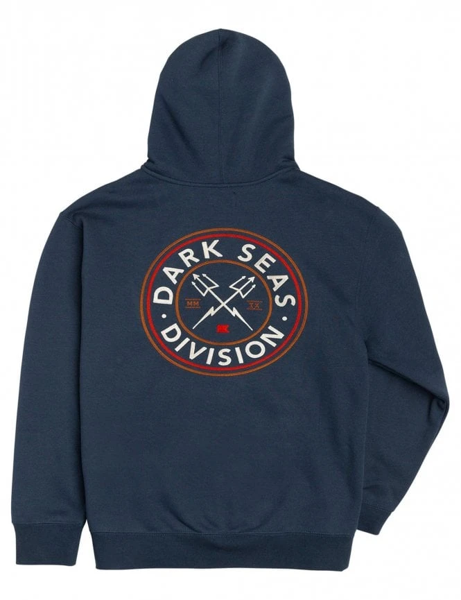 Dark Seas Navigator Light Navy Hooded Jacket - Custom Embroidered Pullover 3 Dark Seas Navigator Light Navy Hooded Jacket - Custom Embroidered Pullover