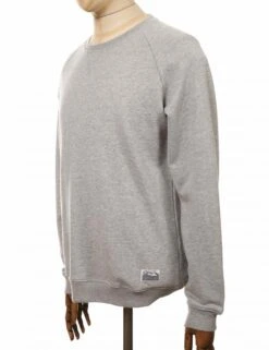 Nias Organic Crew Sweat - Ash Grey -Fatbuddha Store nias organic crew sweat ash grey p29600 101991 medium