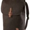 Fjallraven Norrvage 16L Brown Recycled Wool – Leather Detail Fold-Down Backpack