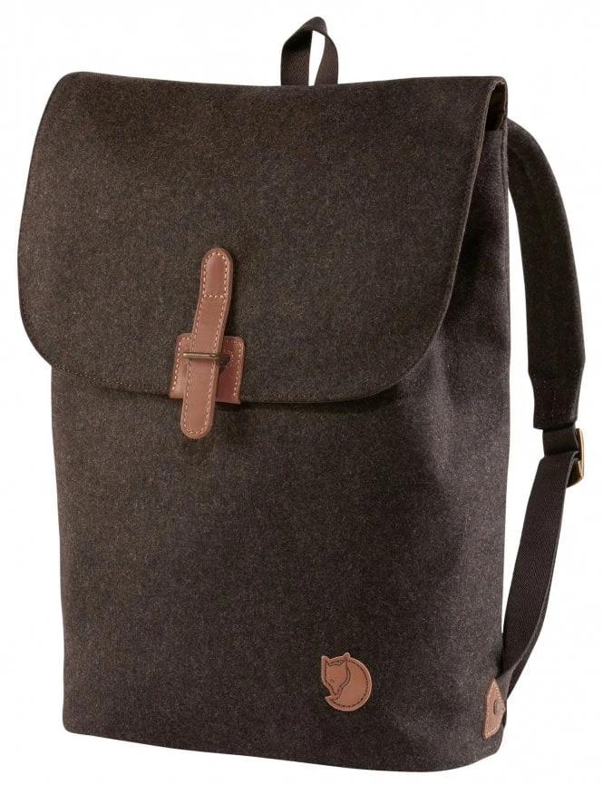 Fjallraven Norrvage 16L Brown Recycled Wool – Leather Detail Fold-Down Backpack 3 Fjallraven Norrvage 16L Brown Recycled Wool – Leather Detail Fold-Down Backpack
