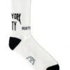 New York Knicks NYC White Crew Socks – Blue & Orange Knickerbocker Athletic Socks