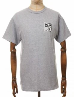 Obey Clothing Obey Eyes Icon 2 Tee - Grey Heather -Fatbuddha Store obey eyes icon 2 tee grey heather p28837 99084 medium