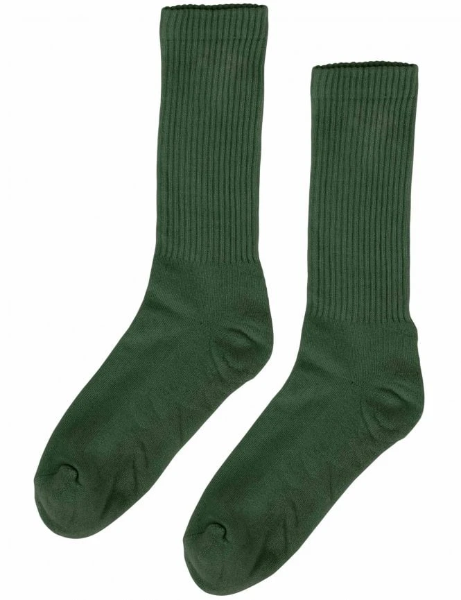 Colorful Standard Emerald Green with White Stripes – Organic Cotton Active Crew Socks 3 Colorful Standard Emerald Green with White Stripes – Organic Cotton Active Crew Socks