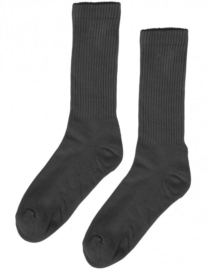 Colorful Standard Lava Grey Organic Active Socks – Sustainable Ribbed Athletic Crew 3 Colorful Standard Lava Grey Organic Active Socks – Sustainable Ribbed Athletic Crew