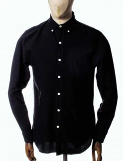 Colorful Standard Organic Button Down Shirt - Deep Black -Fatbuddha Store organic button down shirt deep black p29425 103767 medium