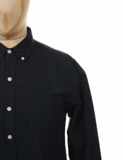 Colorful Standard Organic Button Down Shirt - Navy Blue -Fatbuddha Store organic button down shirt navy blue p29036 100406 medium
