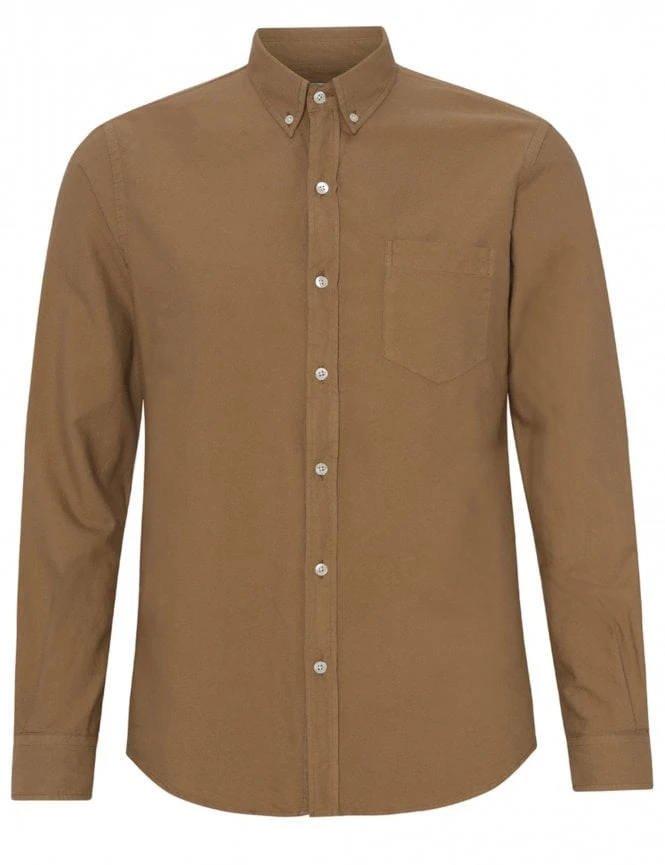 Colorful Standard Organic Button Down Shirt - Sahara Camel 3 Colorful Standard Organic Button Down Shirt - Sahara Camel