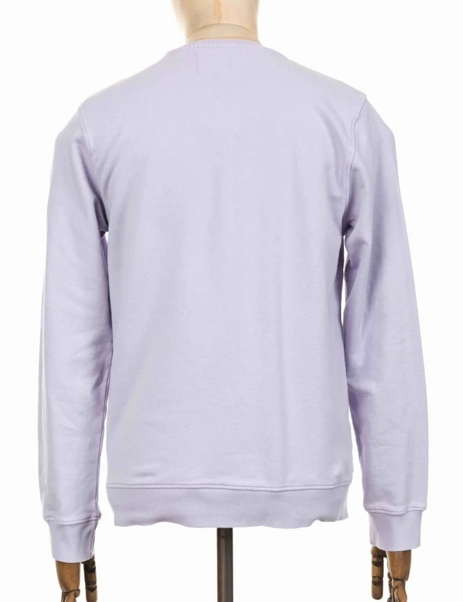 Colorful Standard Organic Cotton Crew Sweat - Soft Lavender 4 Colorful Standard Organic Cotton Crew Sweat - Soft Lavender - Image 2