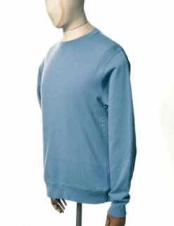 Colorful Standard Organic Cotton Crew Sweat - Stone Blue -Fatbuddha Store organic cotton crew sweat stone blue p30209 104023 medium