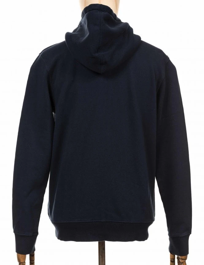 Colorful Standard Organic Cotton Hooded Jacket - Navy Blue 4 Colorful Standard Organic Cotton Hooded Jacket - Navy Blue - Image 2