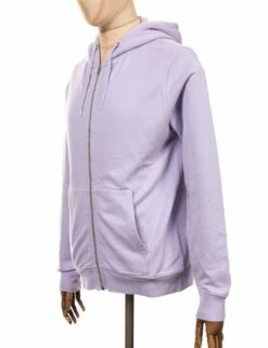 Colorful Standard Organic Cotton Hooded Jacket - Soft Lavender -Fatbuddha Store organic cotton hooded jacket soft lavender p18516 85209 medium